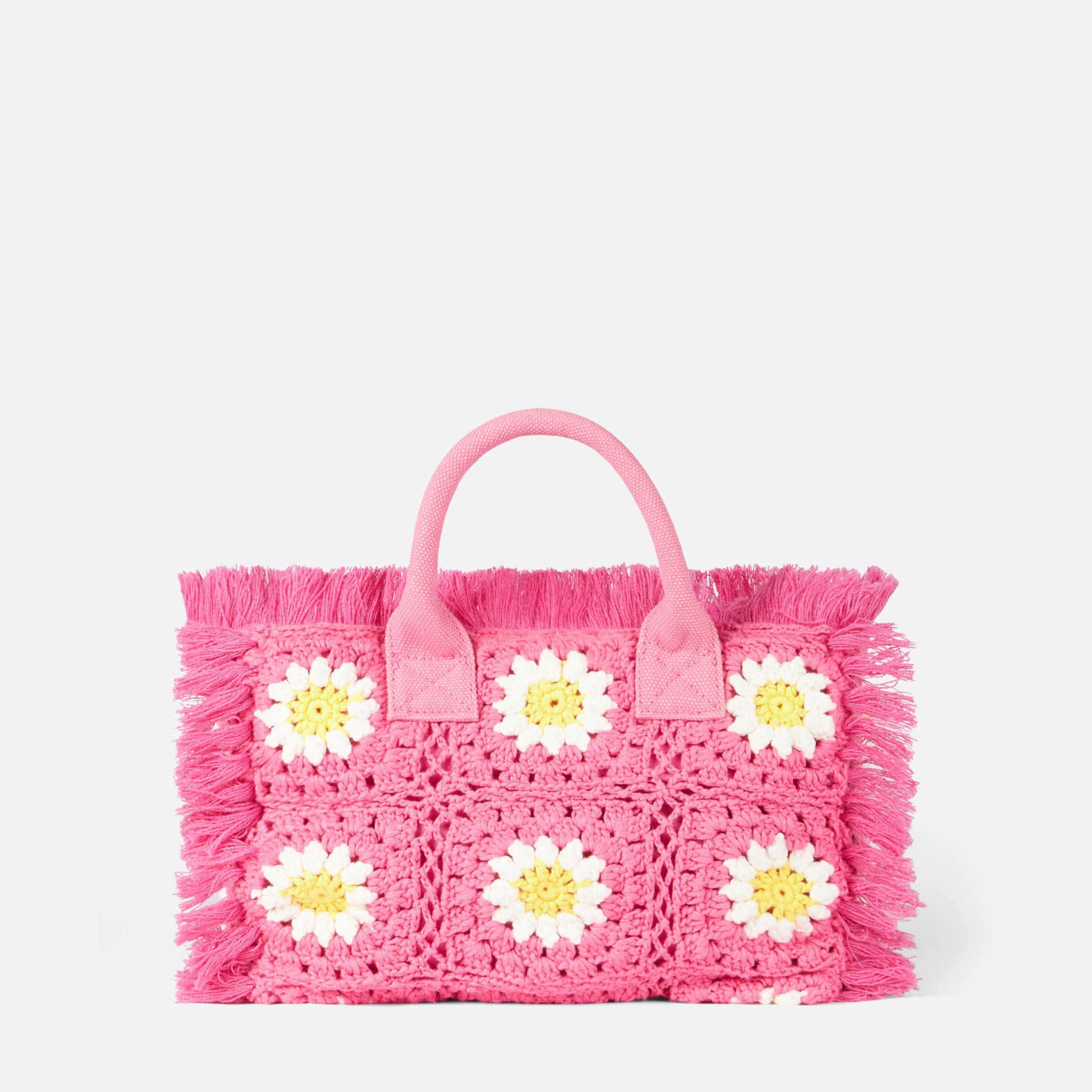 Colette Handbag With Crochet Flower Patches __single__ Bag