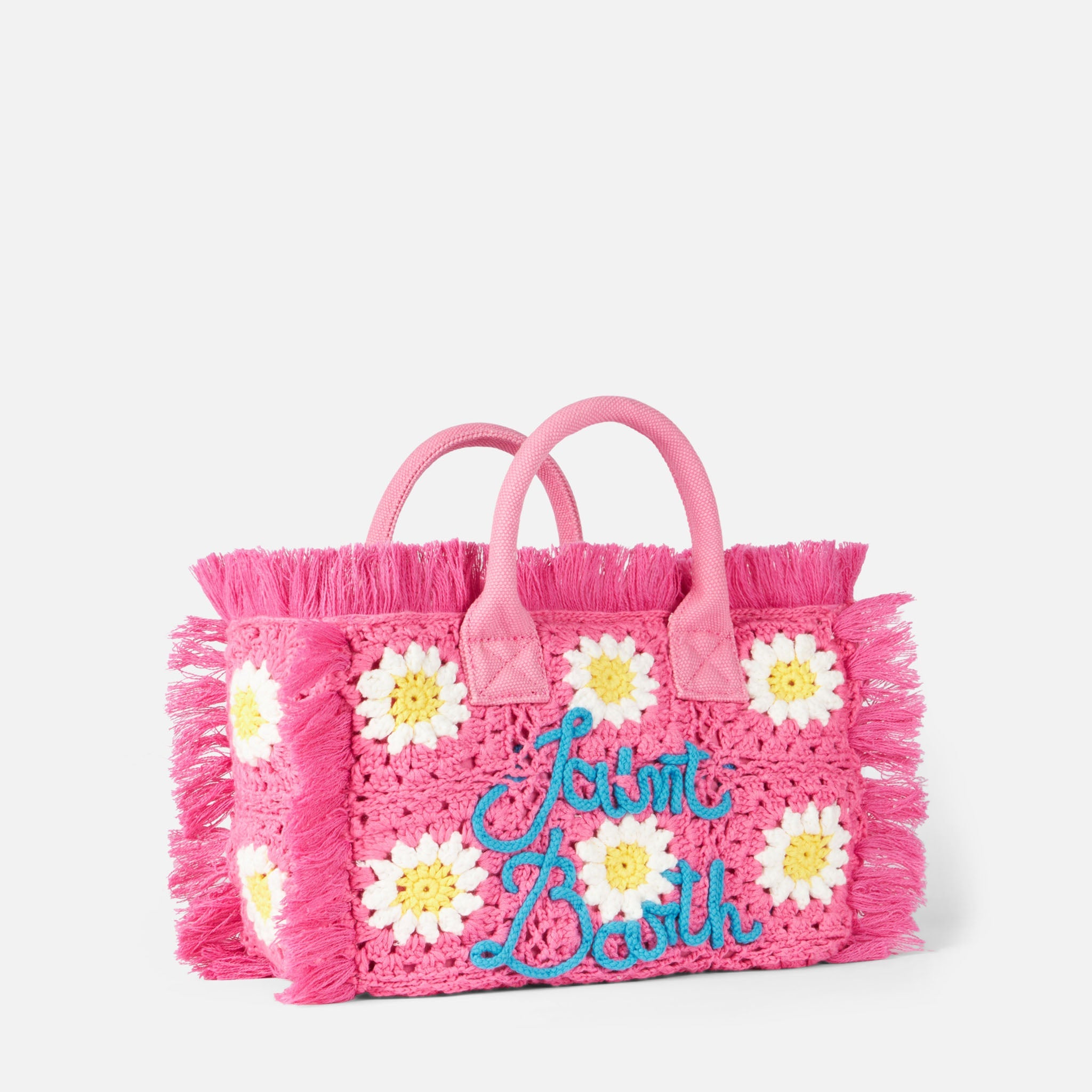 Colette Handbag With Crochet Flower Patches __single__ Bag