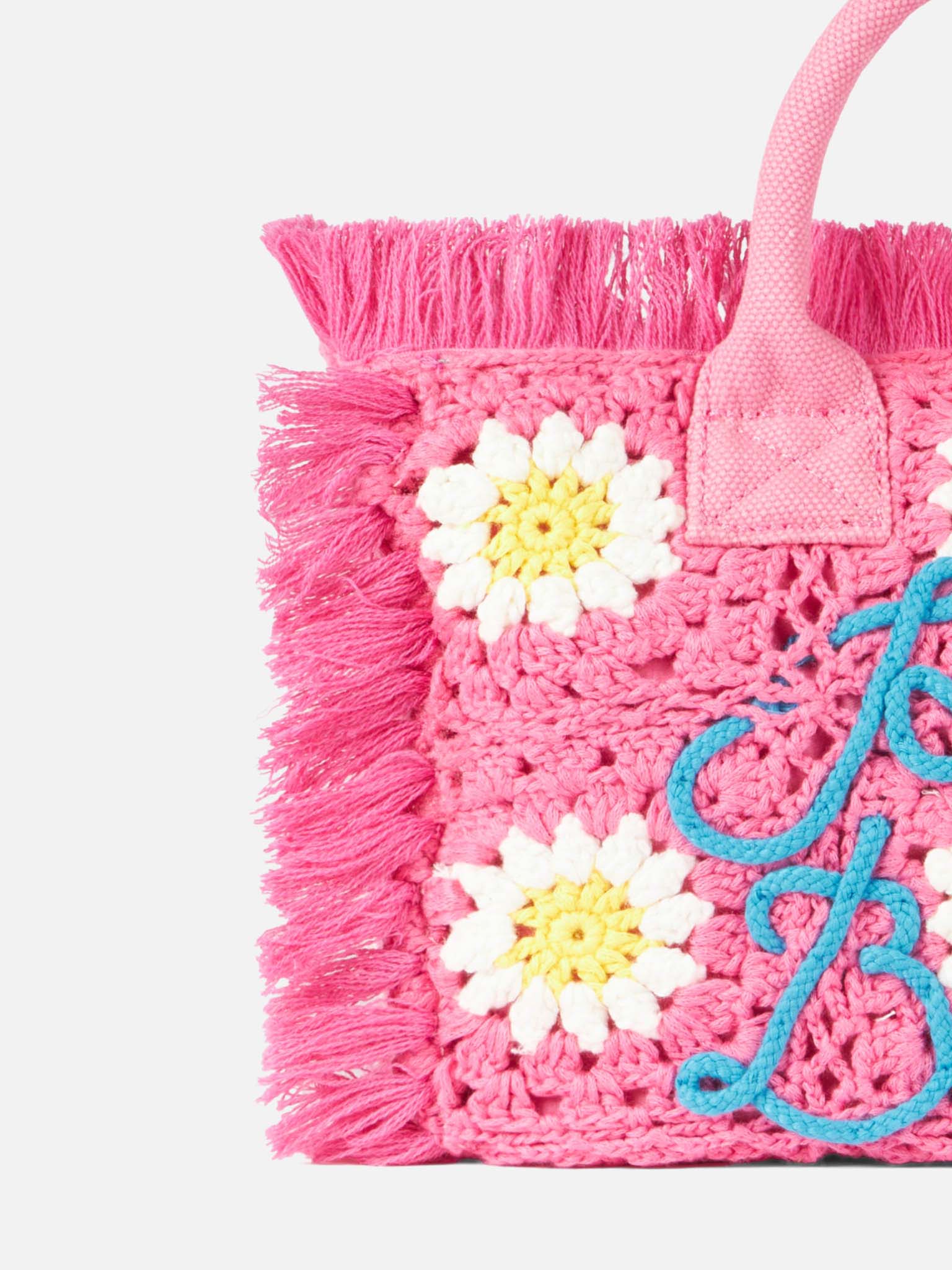 Colette Handbag With Crochet Flower Patches __single__ Bag
