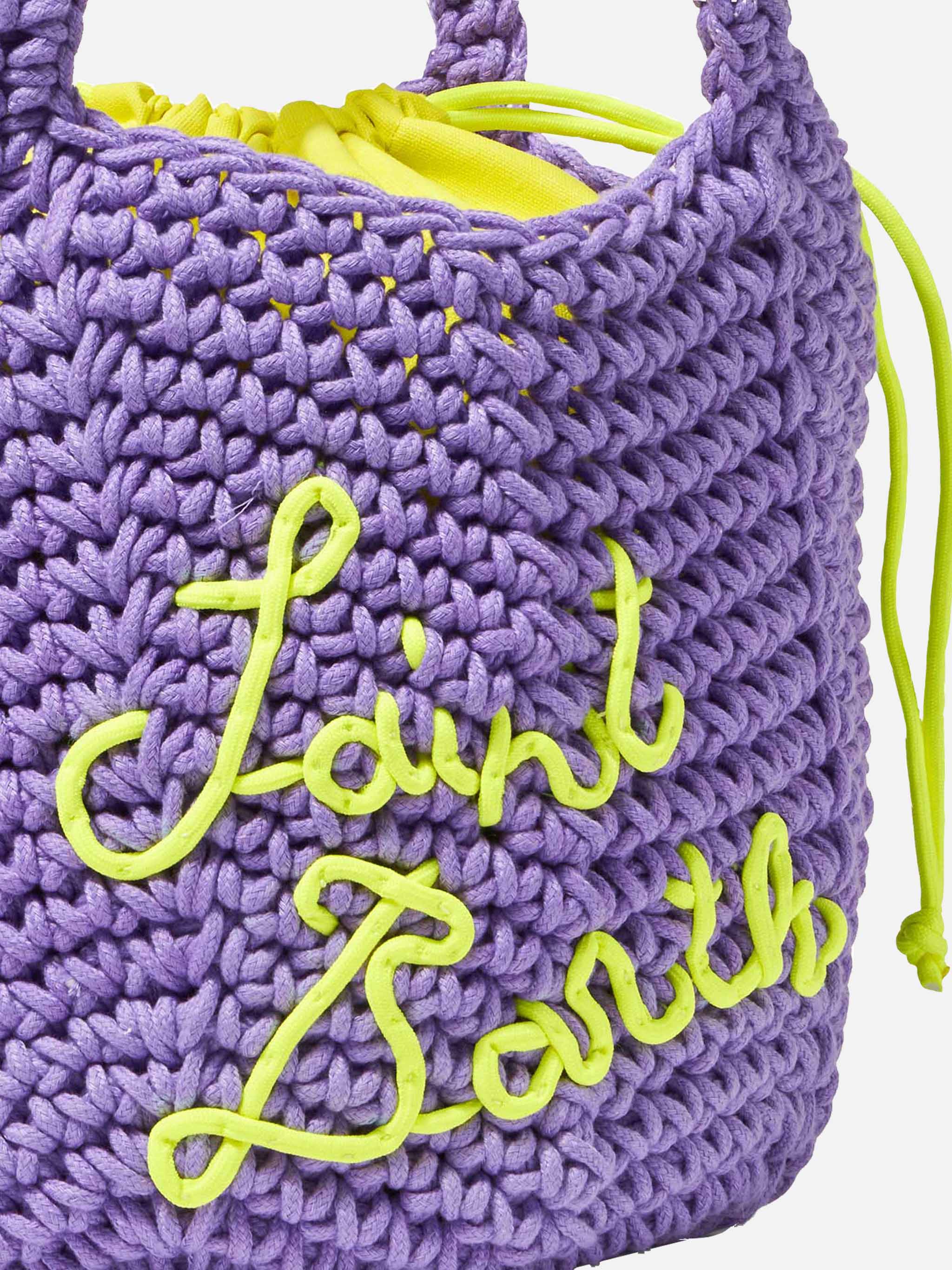 Rope Violet Crochet Shoulder Bag __single__