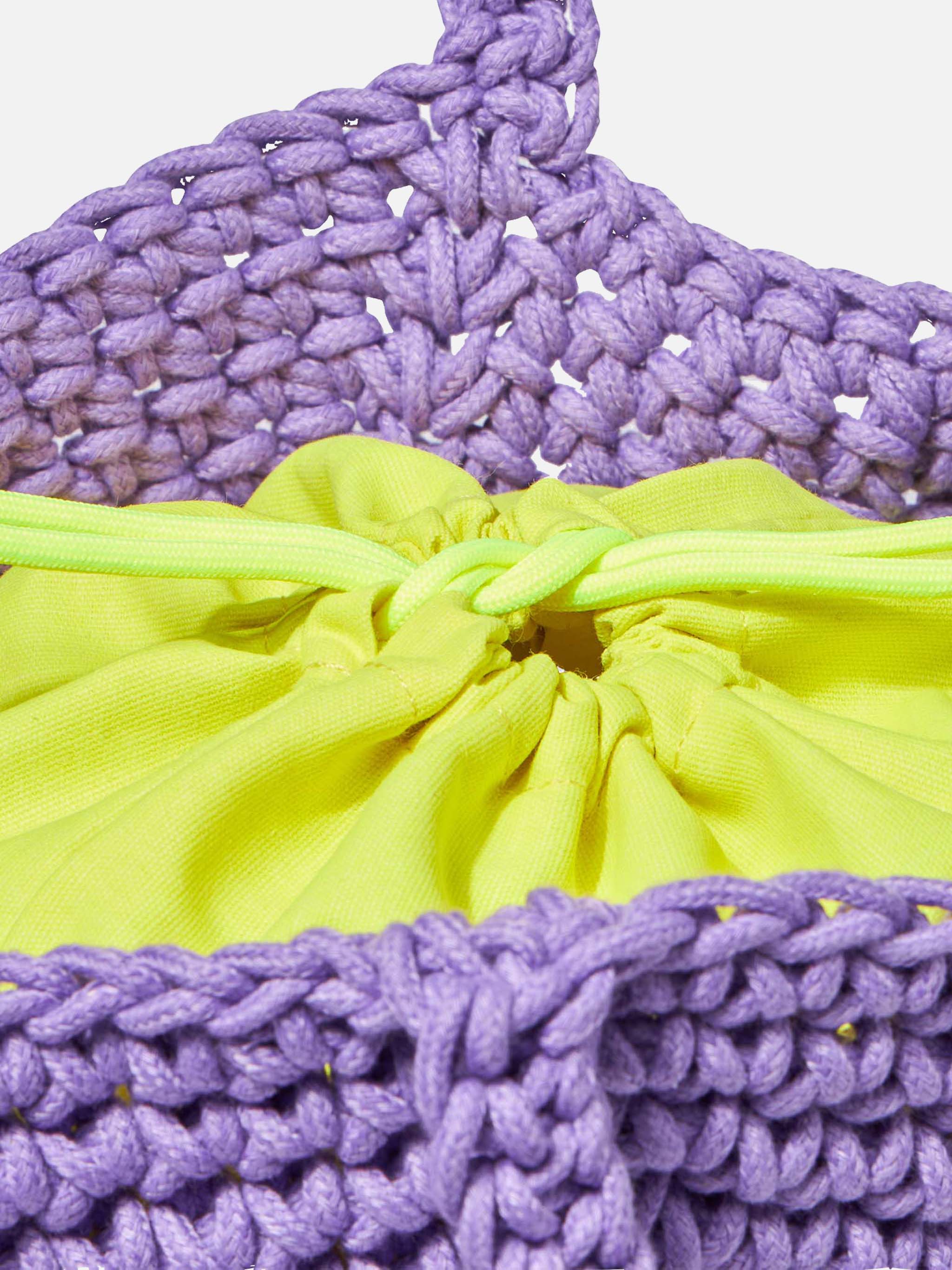 Rope Violet Crochet Shoulder Bag __single__
