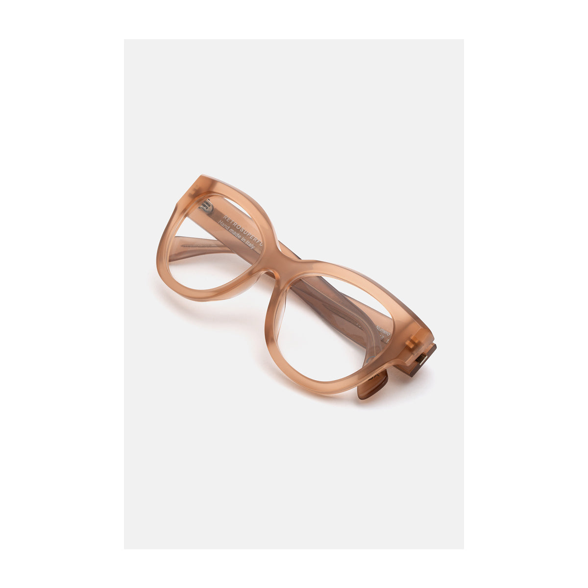 Retrosuperfuture NUMERO 126 BROWN Caramel Marrone Acetate Occhiali Da Vista