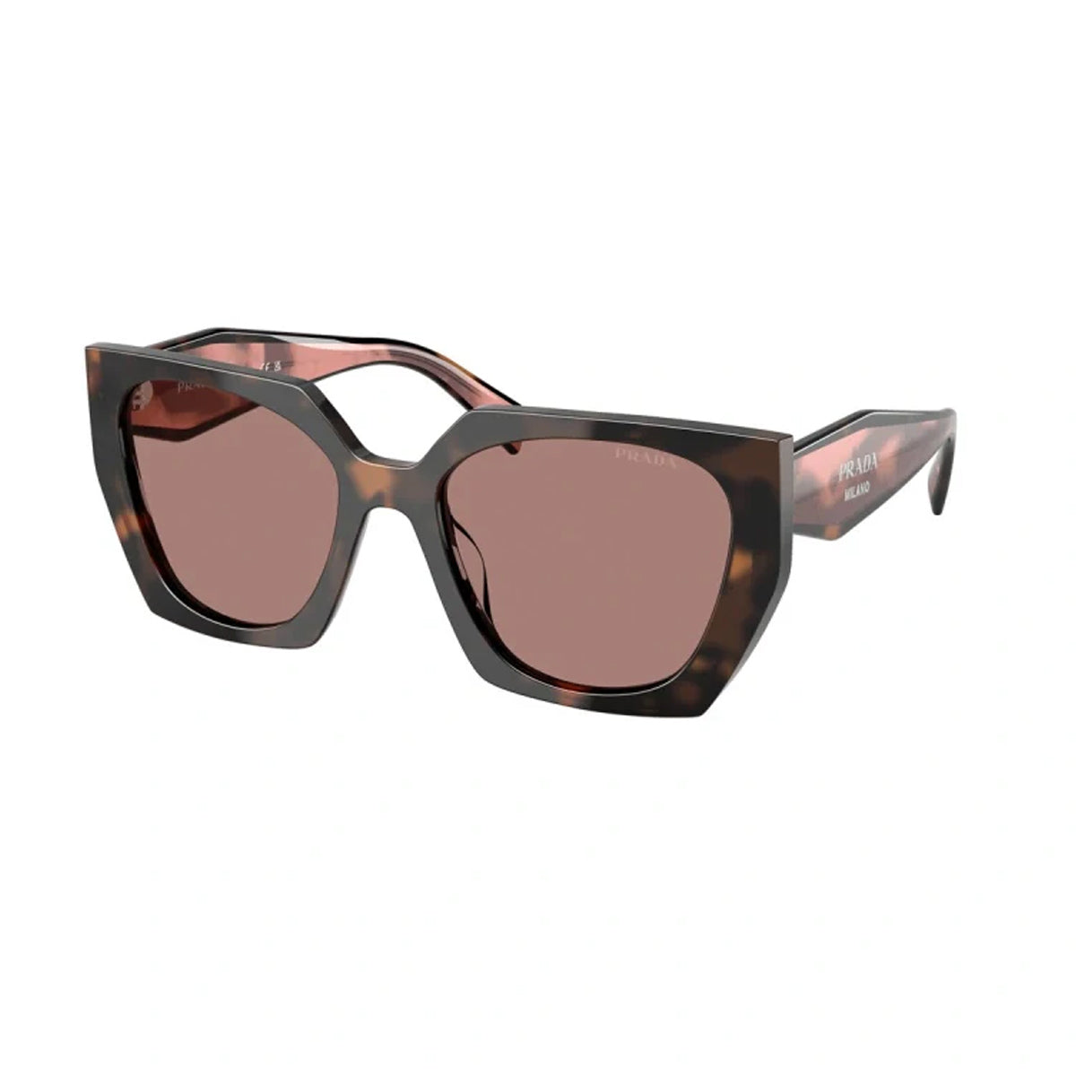 Prada PR15WS 23A60B Malva Tartarugato Marrone Acetate Occhiali Da Sole