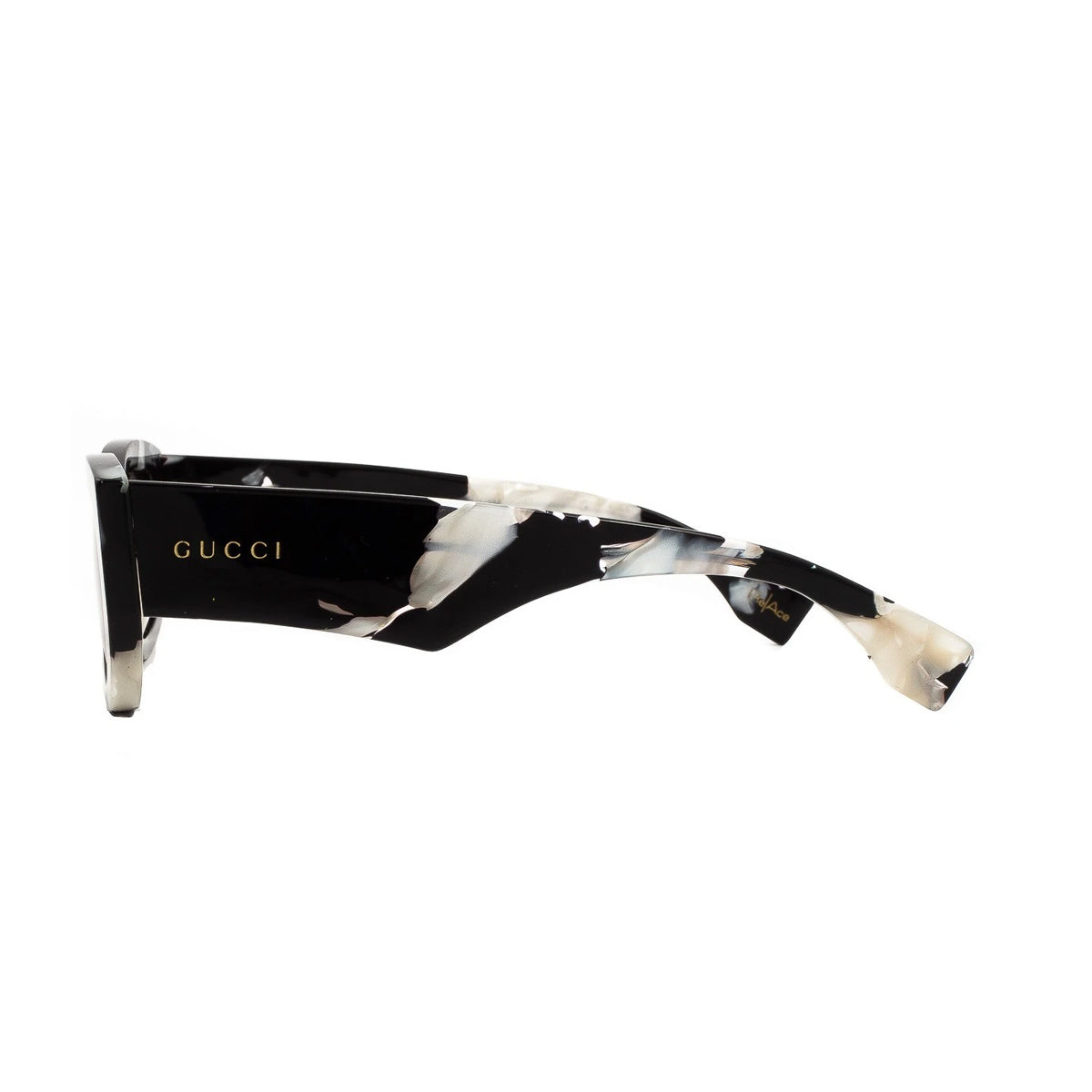 GG1627S Linea Lettering 002 Nero Recycled Acetate Occhiali Sole
