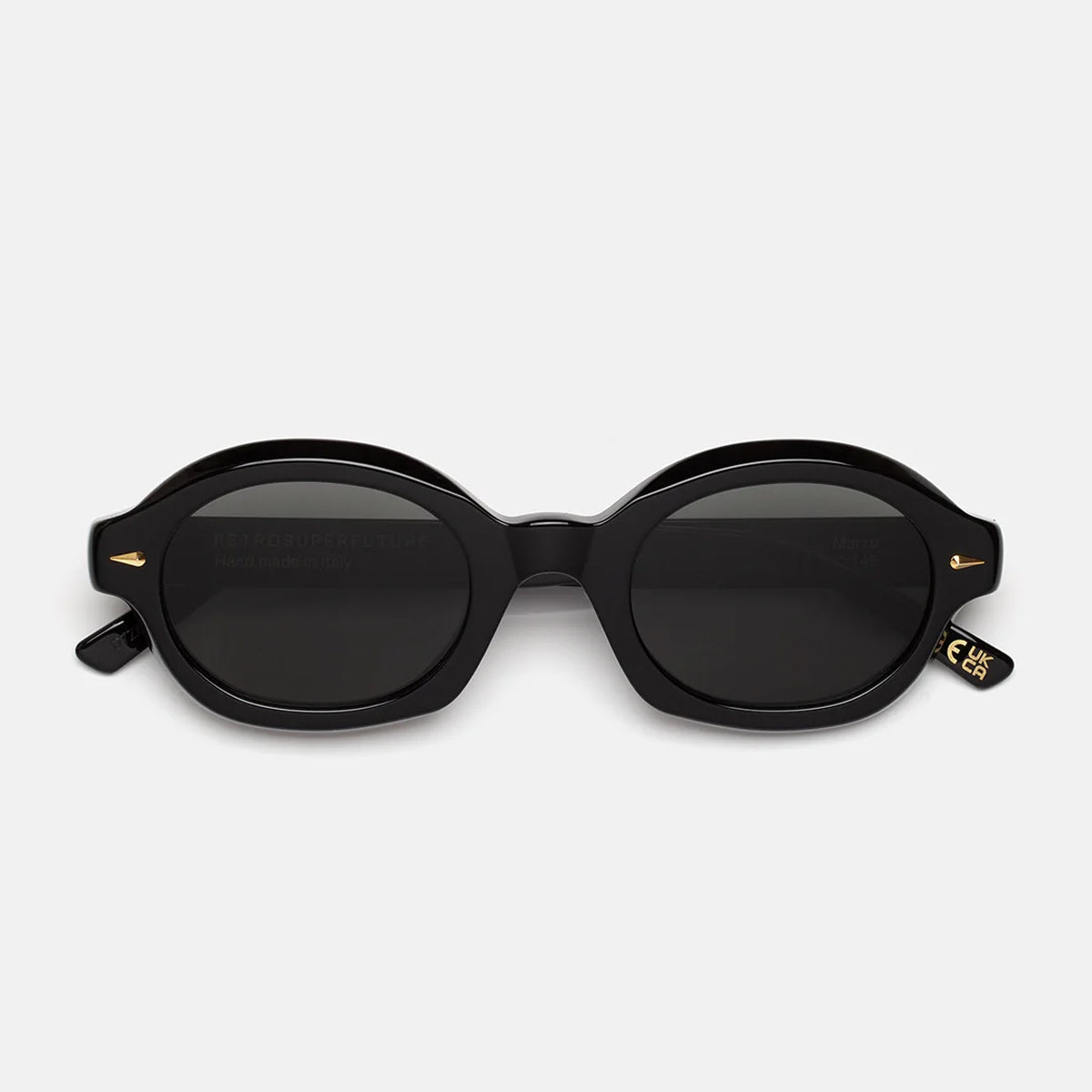 Retrosuperfuture MARZO BLACK Nero Acetate Occhiali Da Sole