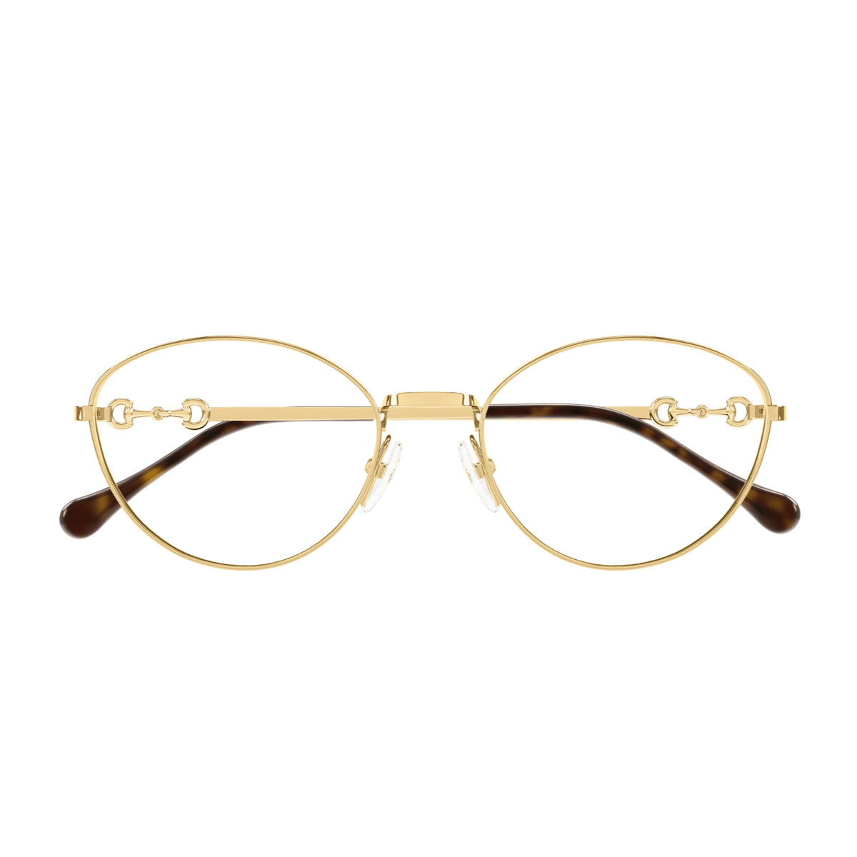Gucci GG1699O Linea Horsebit 001 Gold Trasparent Oro Metal Occhiali Da Vista