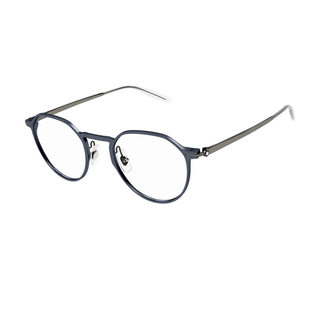 MB0233O LINEA ESTABLISHED 003 Blu Aluminum Occhiali Vista