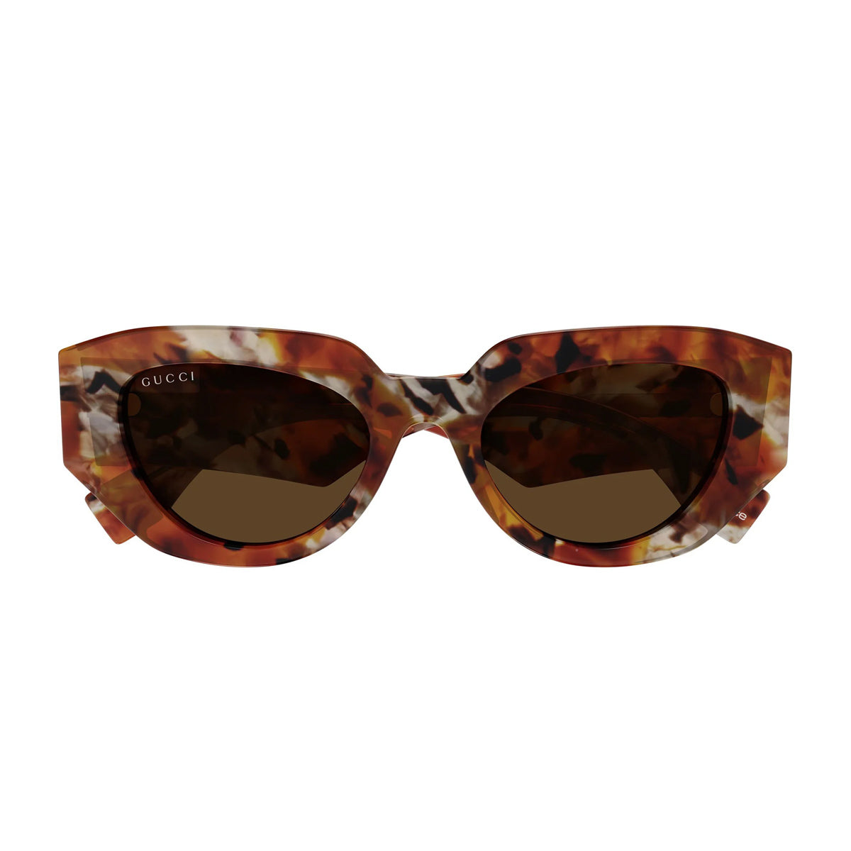 Gucci GG2007S Linea Re-Ace 002 Havana Brown Recycled Acetate Occhiali Da Sole