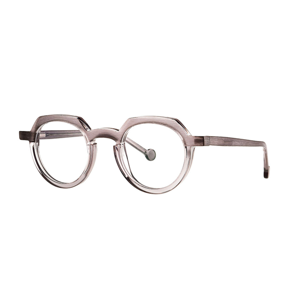 Theo Eyewear Common Ostrich 7 Graphite Grey Grigio Acetate Occhiali Da Vista