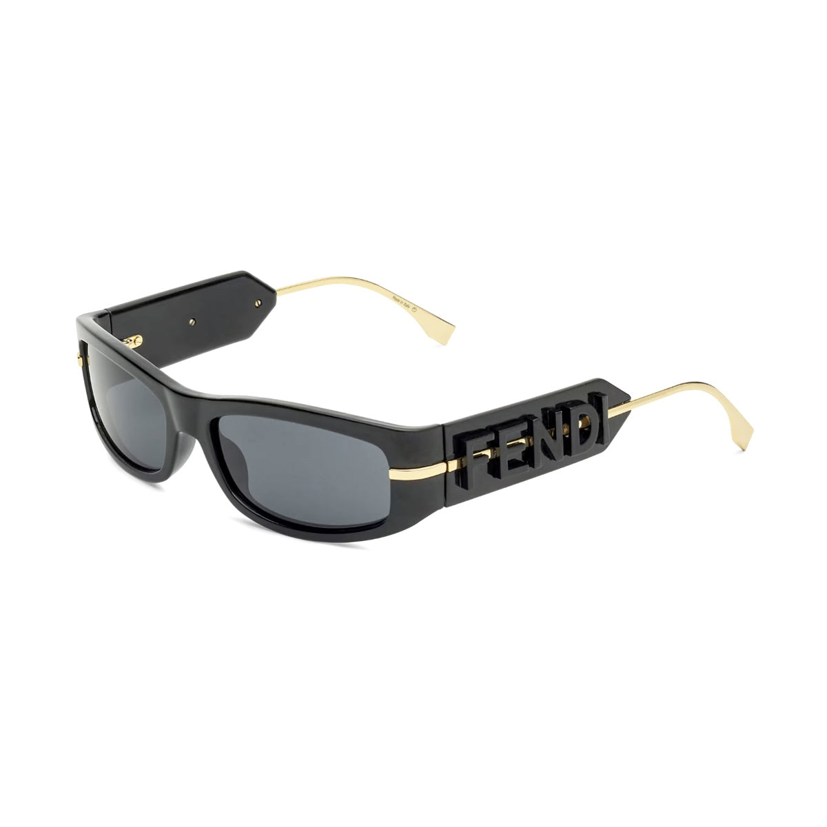 FE40120I Fendigraphy 01a Nero Acetate/metal Occhiali Sole