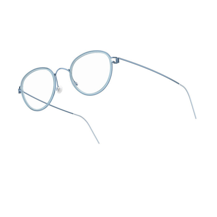 Lindberg Kid Teen Air Rim Jackie P20-P20-P20-K114M Light Blu Acetae/titanium Occhiali Da Vista
