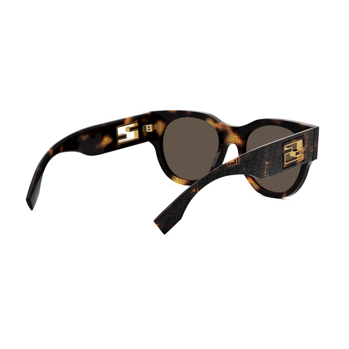 FE40147I 55E Havana-Serigrafato Marrone Acetate Occhiali Da Sole
