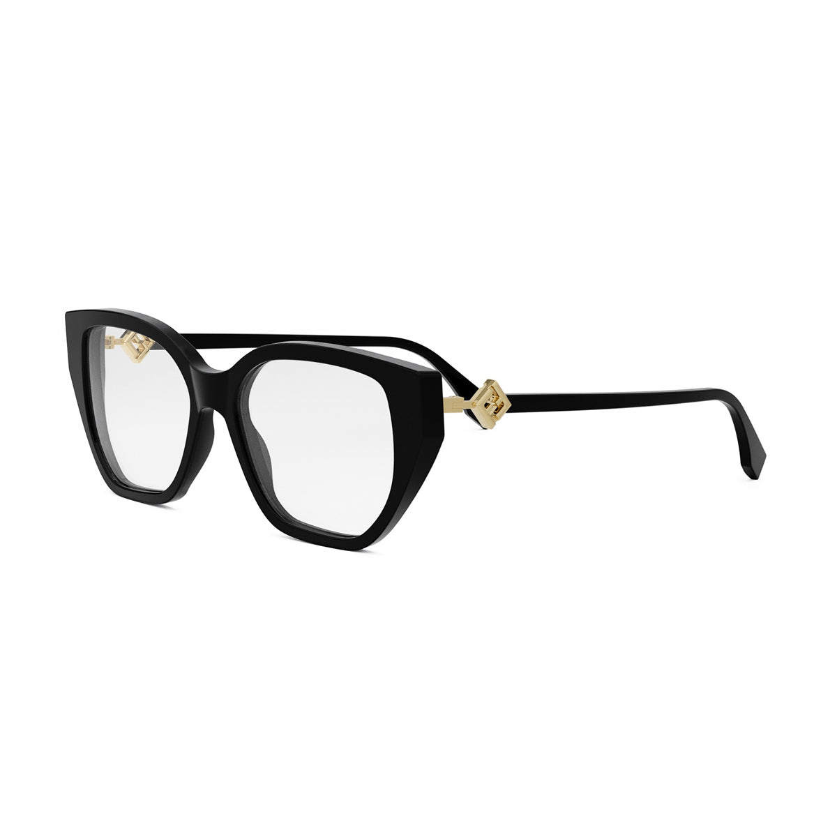 Fendi FE50100I FF DIAMONDS 001 Nero Acetate Occhiali Da Vista