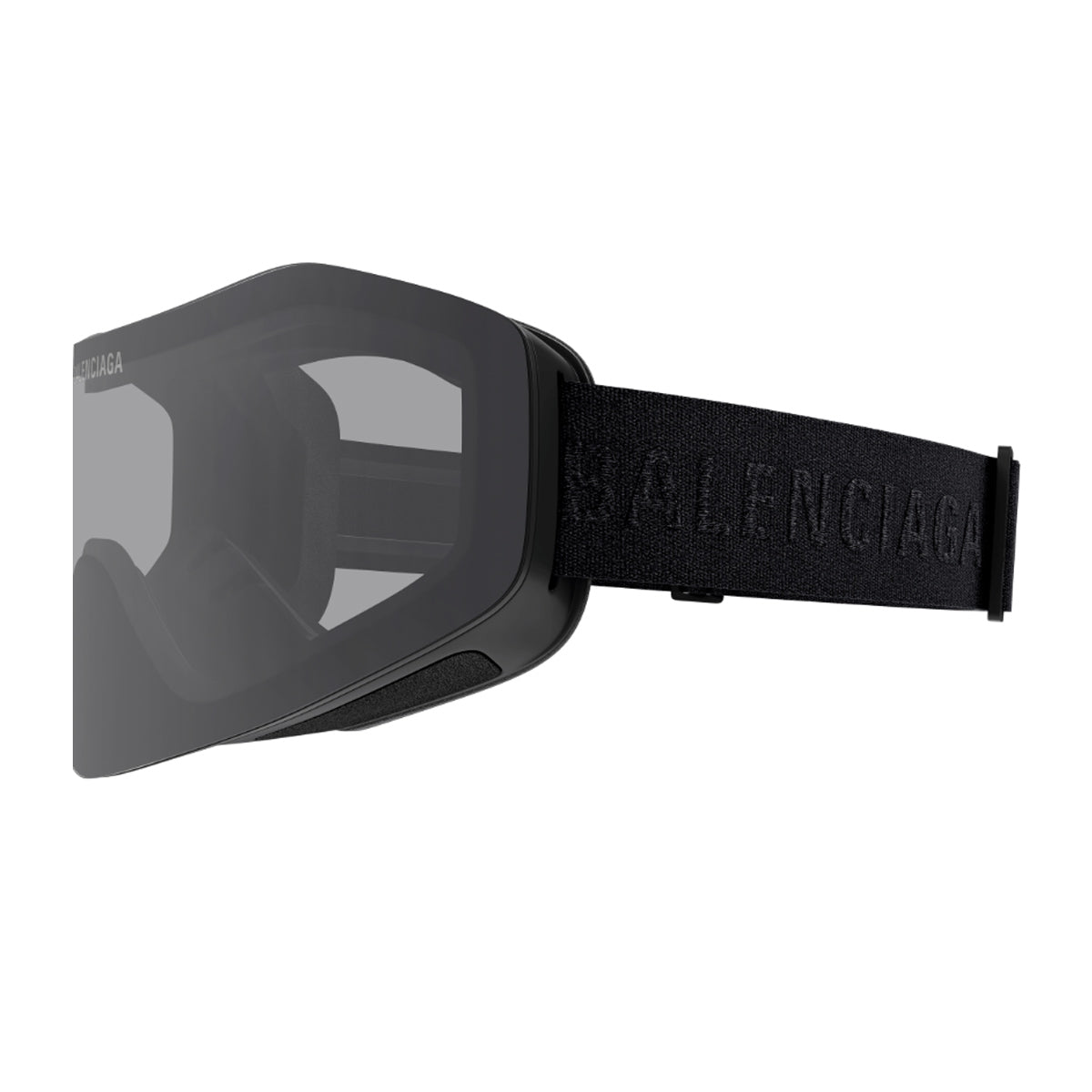Balenciaga BB0379S Linea Extreme Ski Mask 001 Black Smoke Nero Nylon Injected Occhiali Da Sole