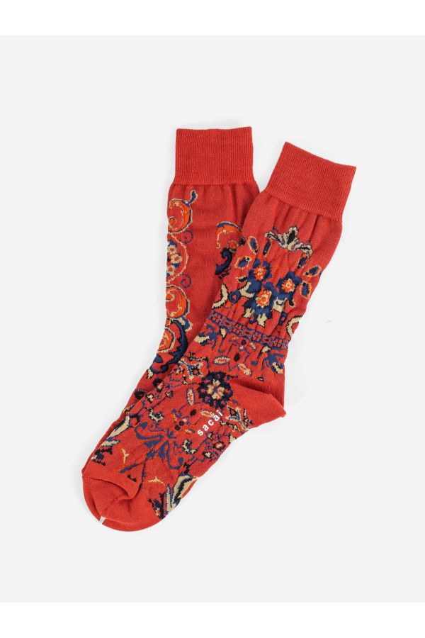 Sacai Cotton socks in red