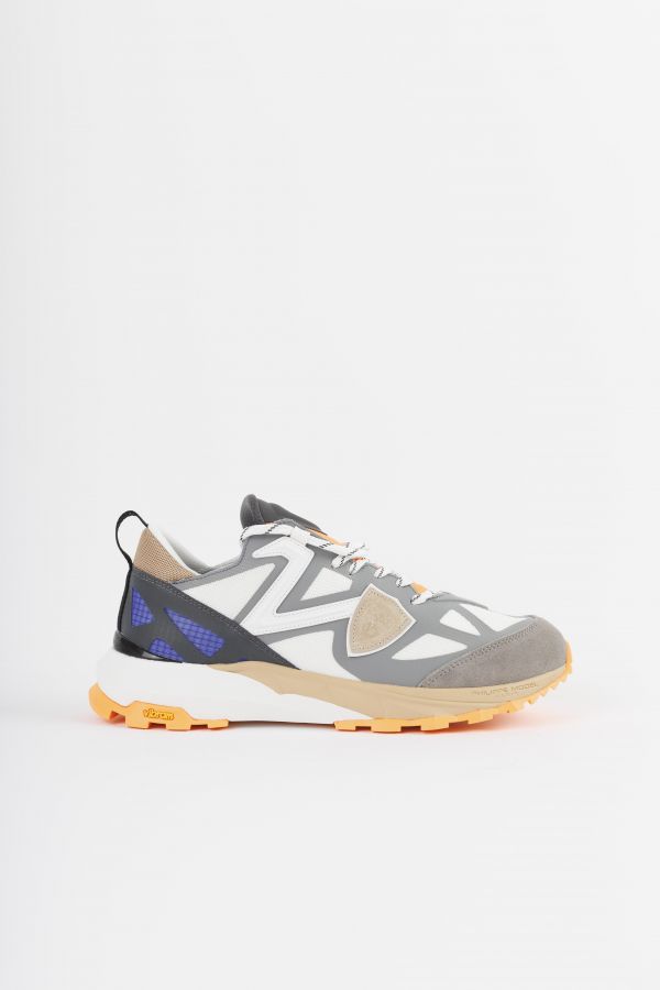 Philippe Model Brushed suede sneaker in gray