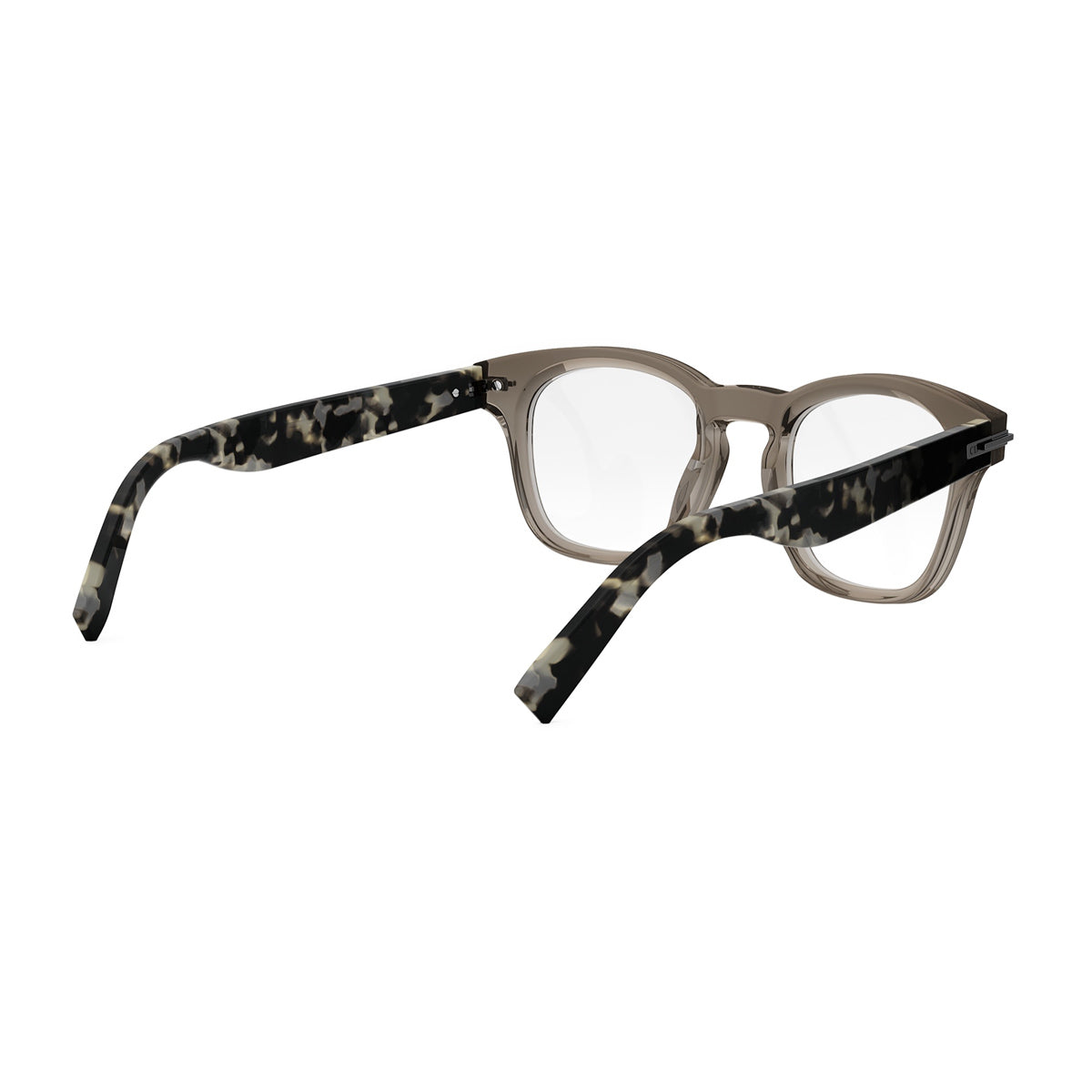 DiorBlackSuitO S21I 6400 Transparent Khaki Beige Acetate Occhiali Da Vista
