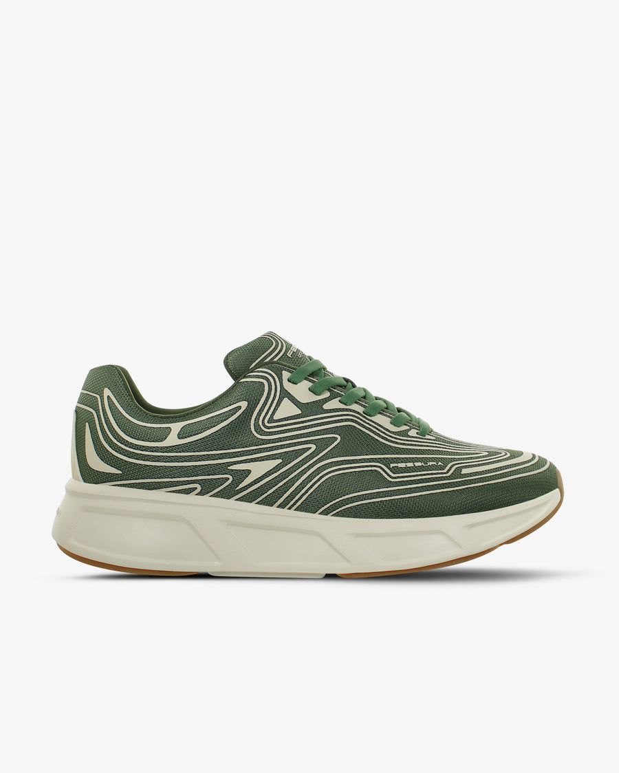 Fessura Italia Mesh and synthetic upper sneaker in green