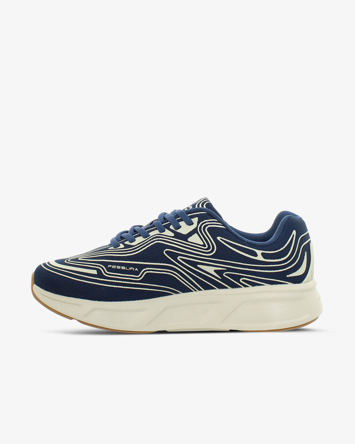 Walk #01 08 Navy-milk Running Sneakers