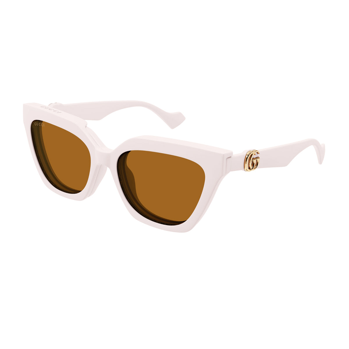 Gucci GG1542S Linea GG Logo 003 Ivory Trasparent Avorio Injected Occhiali Da Sole