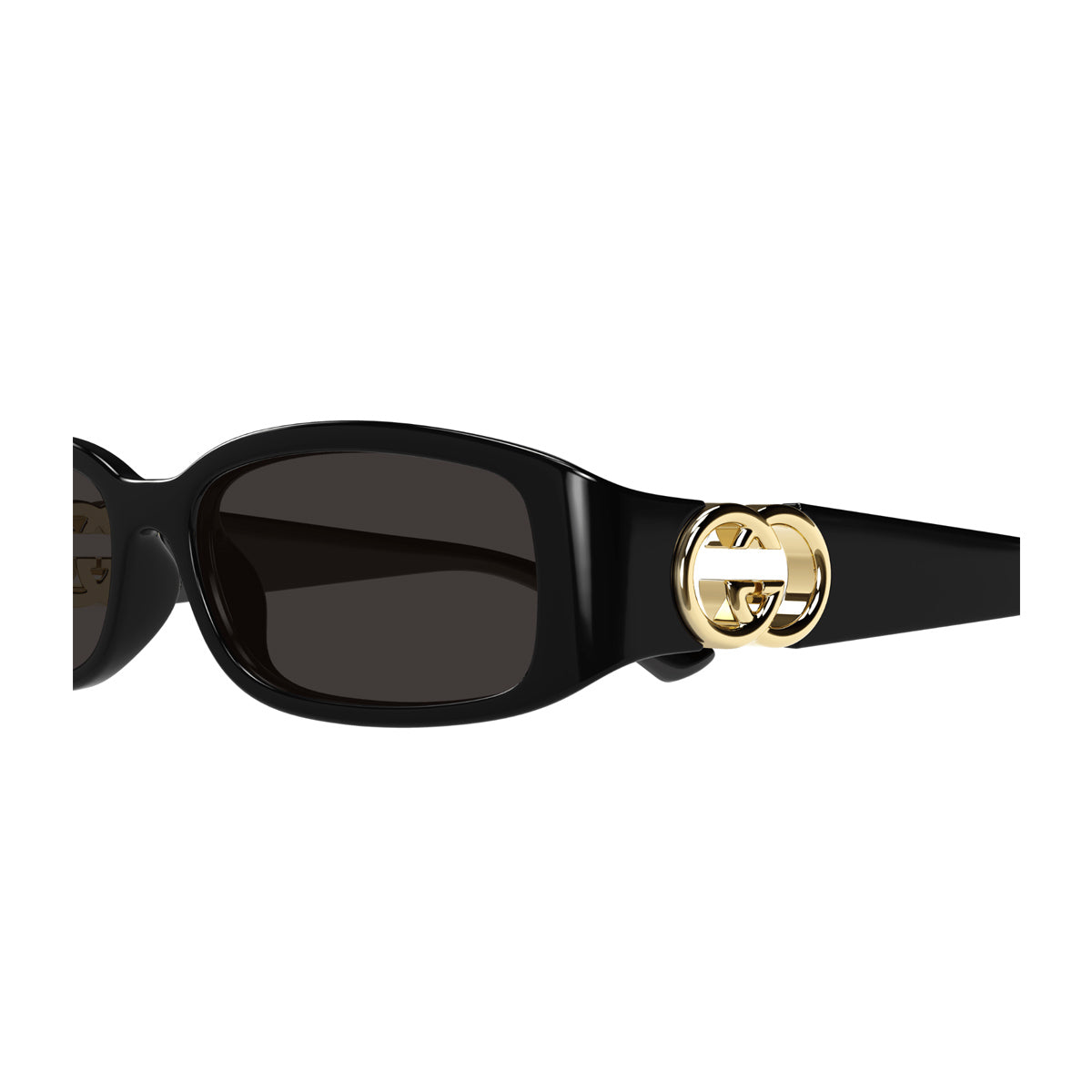 Gucci GG1661S Linea GG Logo 001 Black Grey Nero Injected Occhiali Da Sole