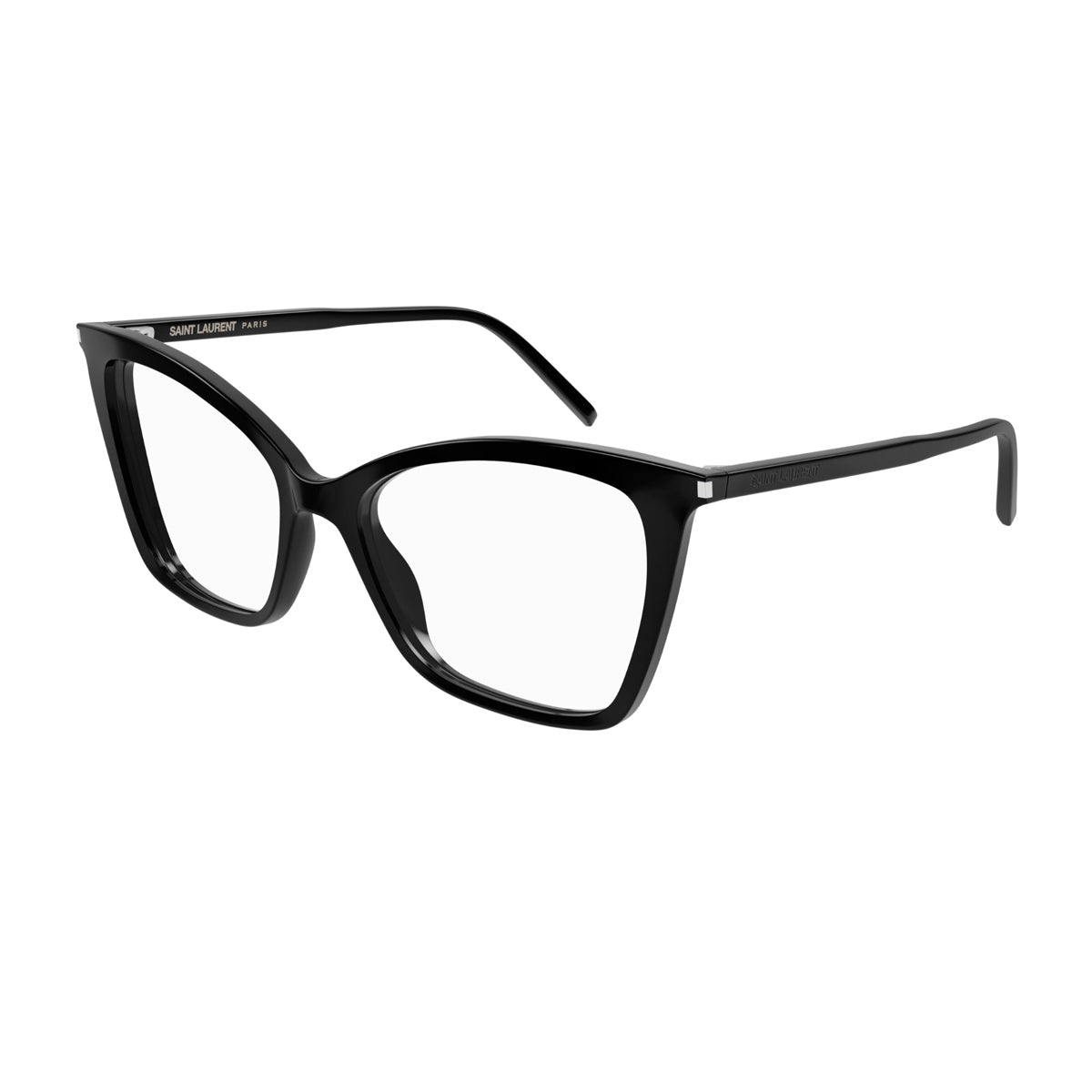 Saint Laurent SL 386 Linea Corner Angle 001 Black Transpare Nero Acetate Occhiali Da Vista