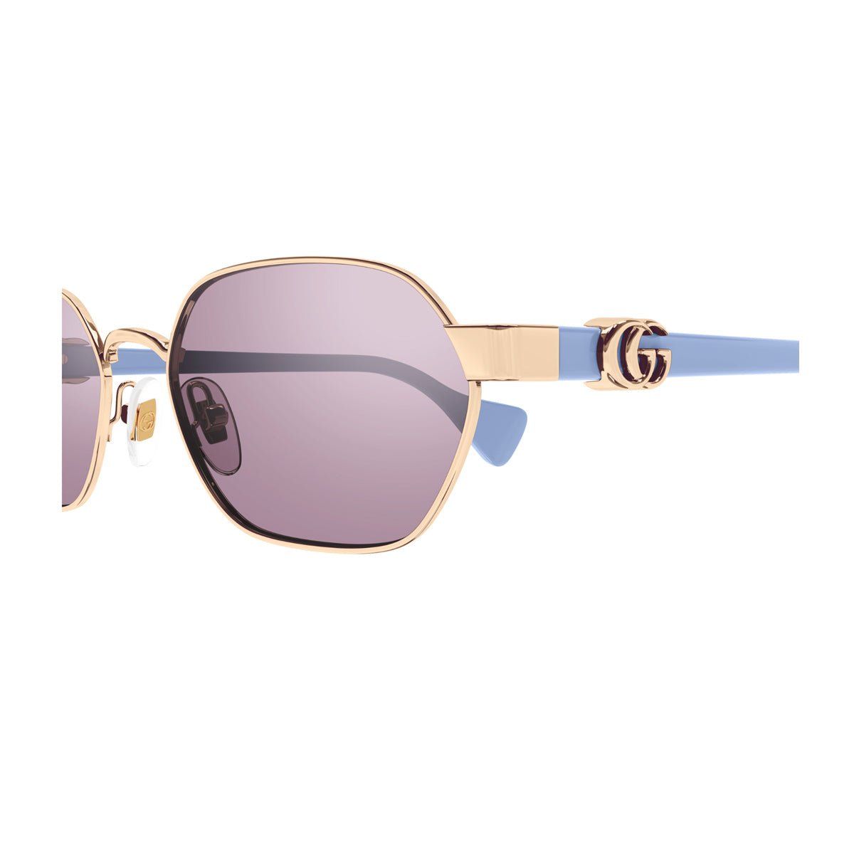 Gucci GG1593S LINE GG LOGO Oro Metal/acetate Occhiali Sole