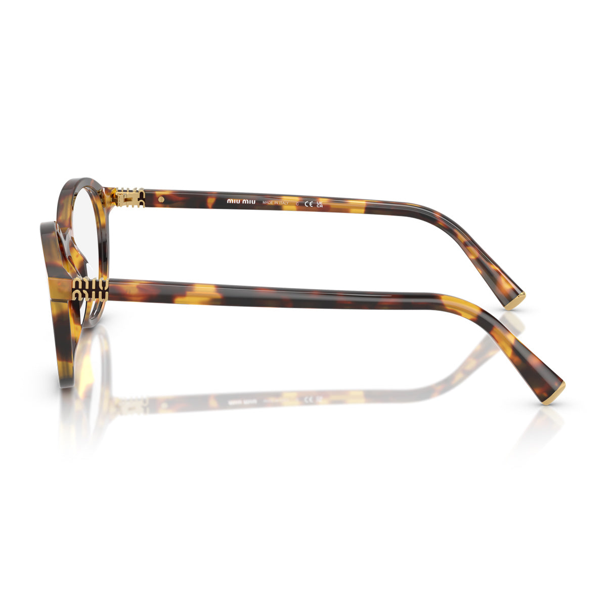 Miu 0MU 02WV Vista 14L1O1 Havana Marrone Acetate Occhiali Da