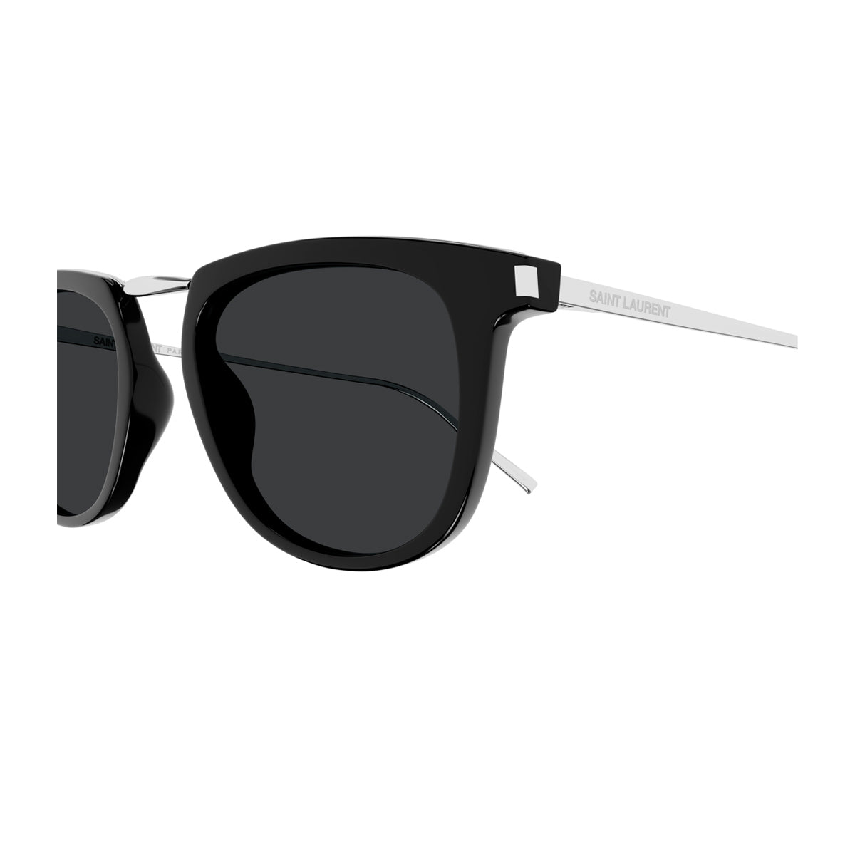 Saint Laurent SL 753 Linea Corner Angle 001 Black Silver Nero Acetate/ Metal Occhiali Da Sole