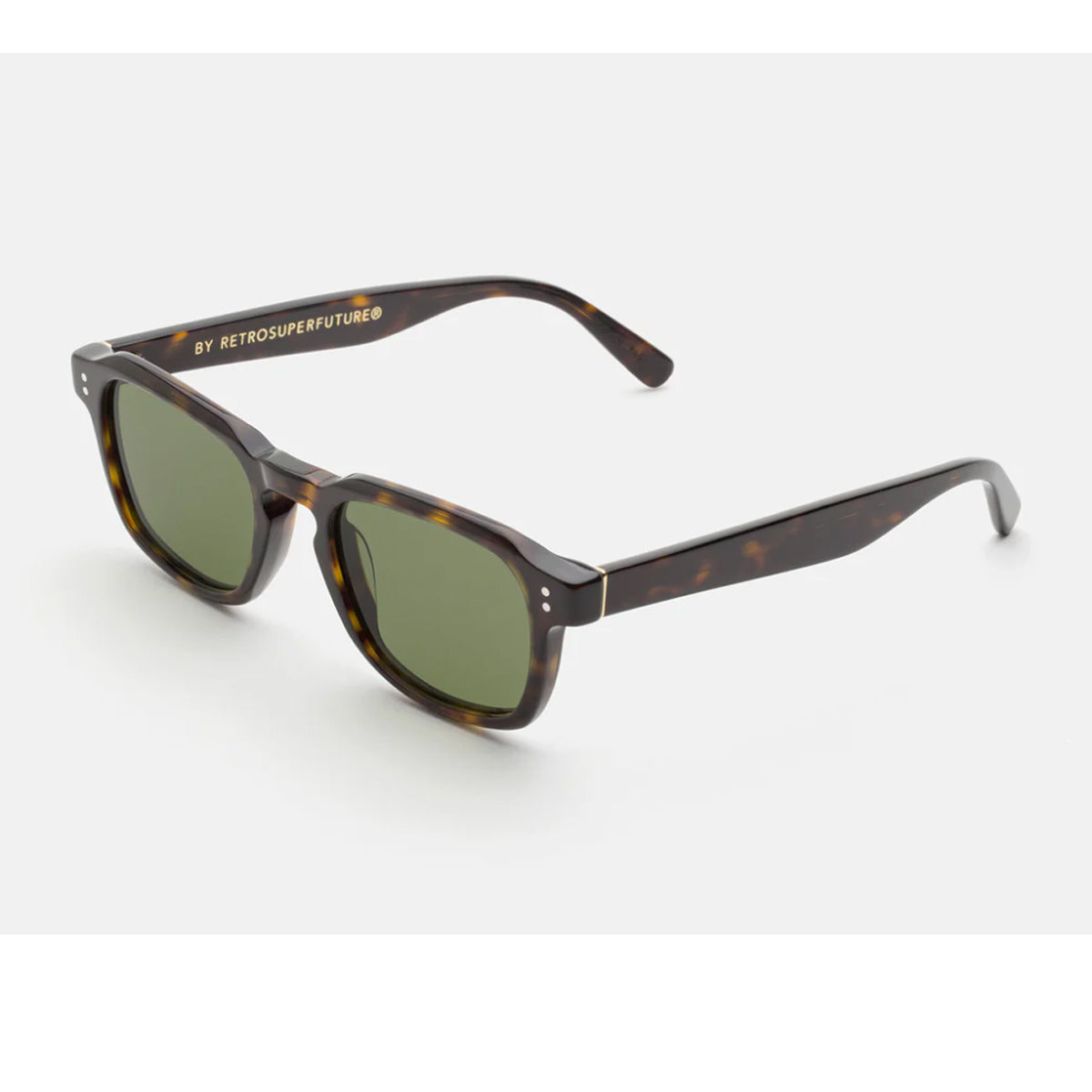 Retrosuperfuture LUCE 3627 GREEN Havana Marrone Acetate Occhiali Da Sole