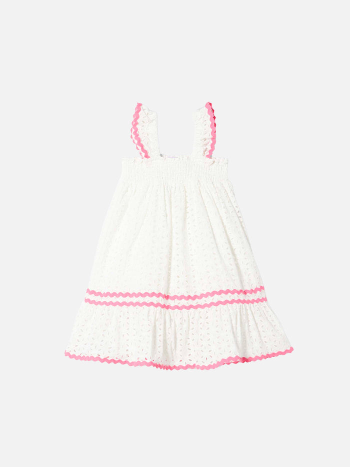 Girl White Sangallo Dress __single__