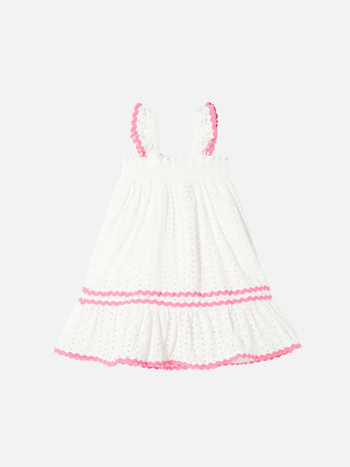 Girl White Sangallo Dress __single__