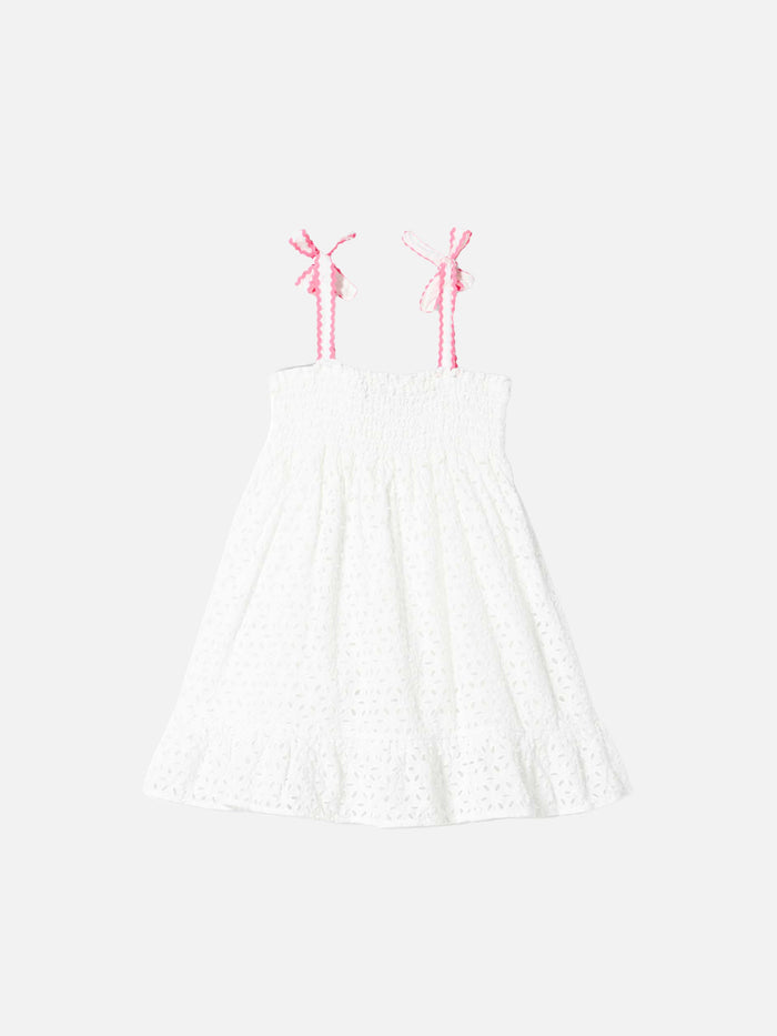 Girl White Sangallo Dress __single__