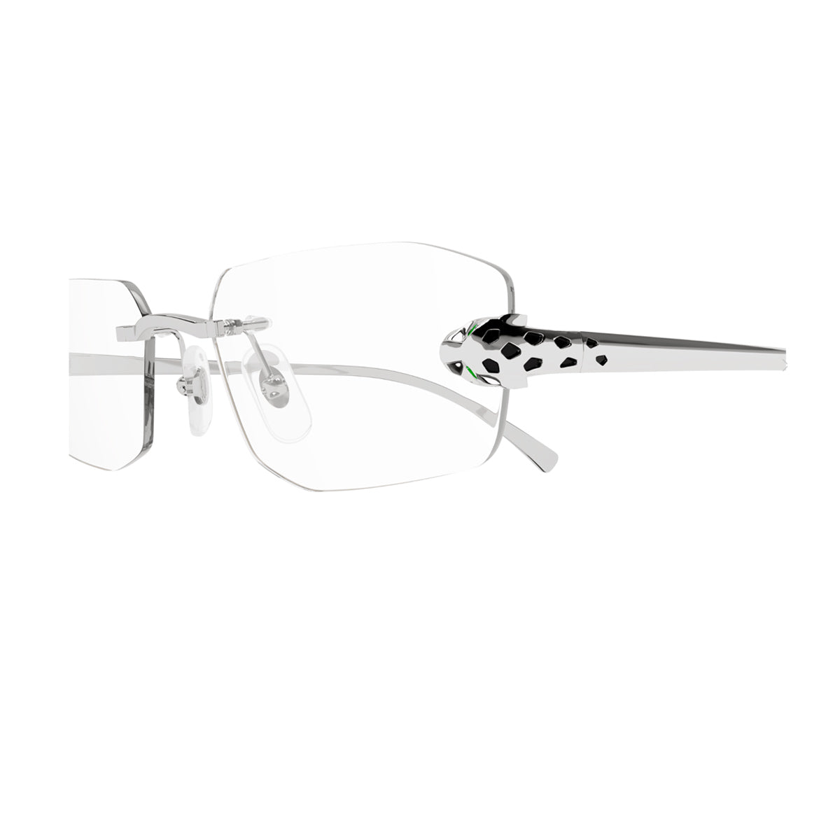CT0494O PANTHÈRE DE CARTIER 002 Silver Argento Metal Occhiali Vista