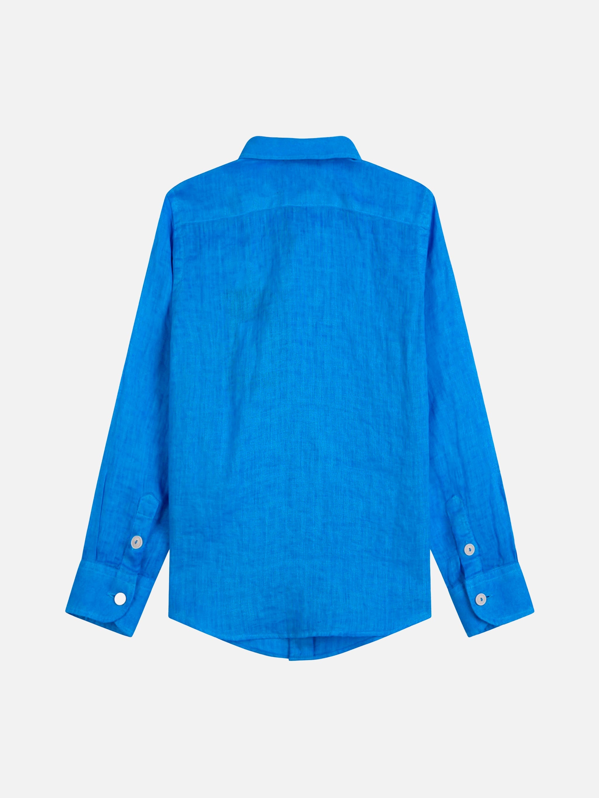 Bluette Boy Linen Shirt Blue