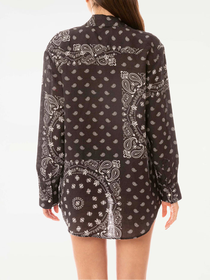 Alodie Tex Black Linen Shirt
