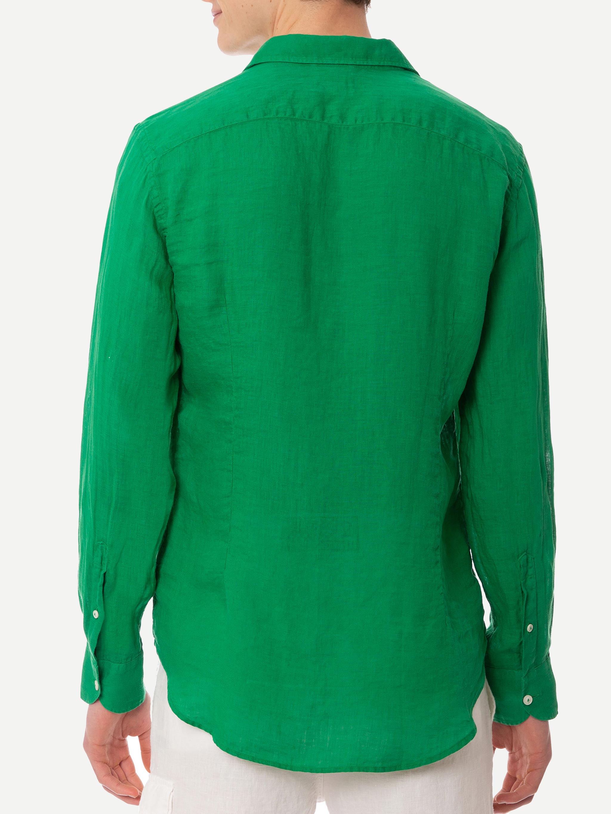 Pamplona Green Linen Shirt