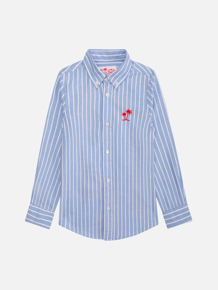 Boy Button Down Shirt Blue