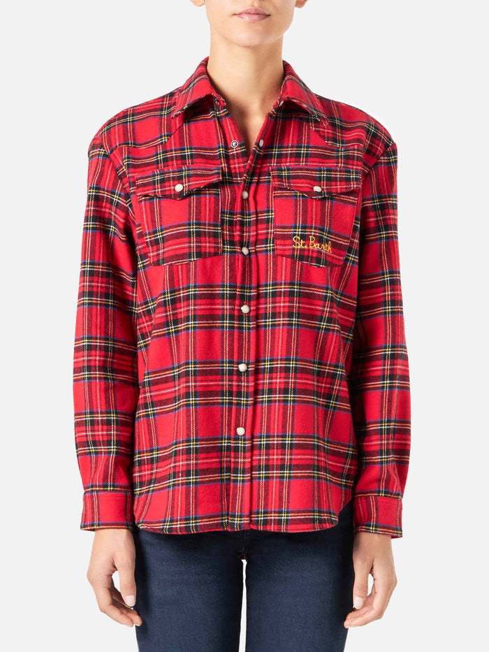 Seattle Red Tartan Flannel Shirt