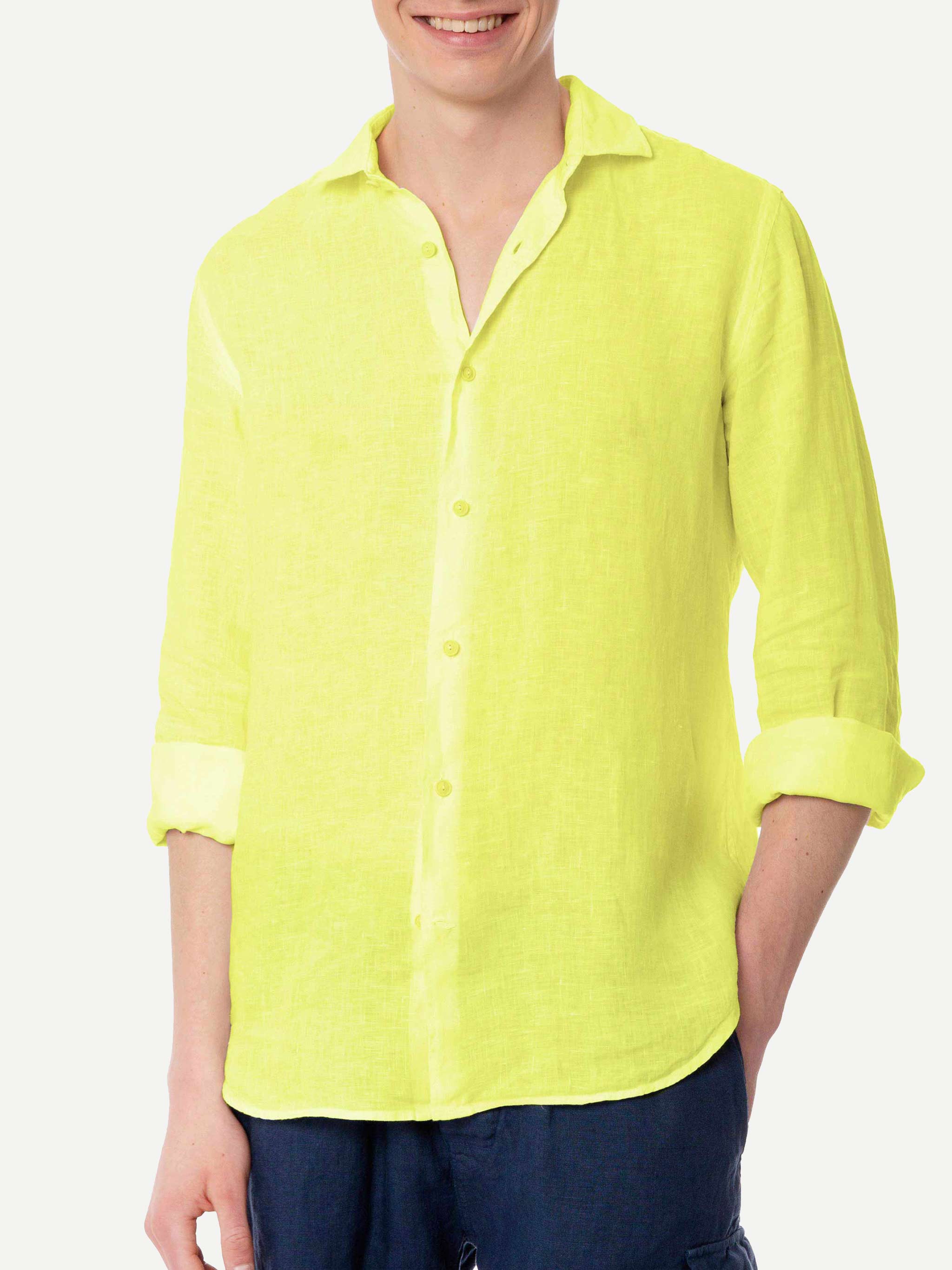 Pamplona Yellow Linen Shirt