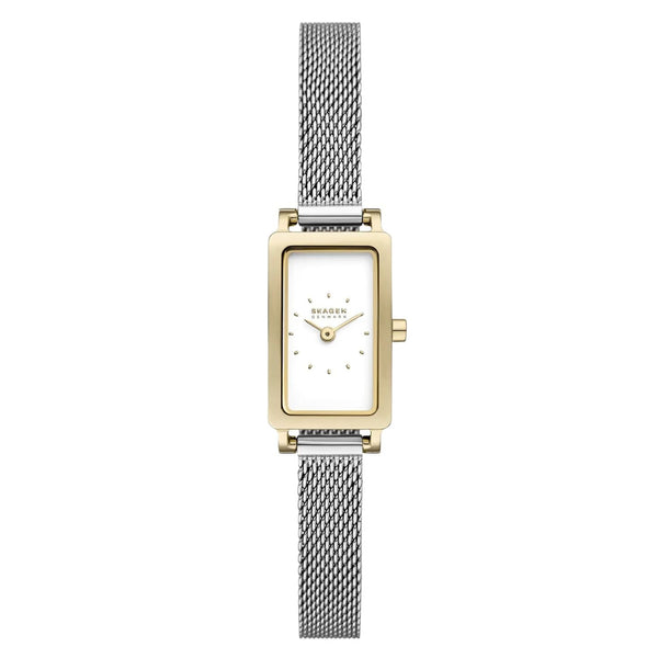 Skagen Stainless steel case and bracelet watch in gold