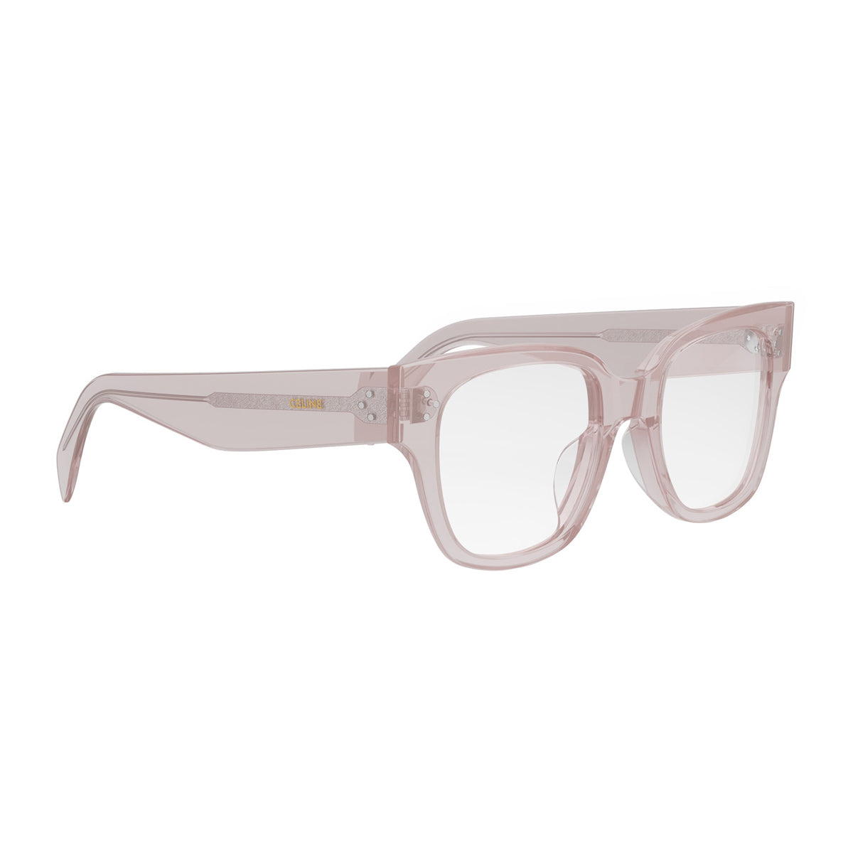 Celine CL50110U 3 Dots HD 072 Transparent Rose Rosa Acetate Occhiali Da Vista