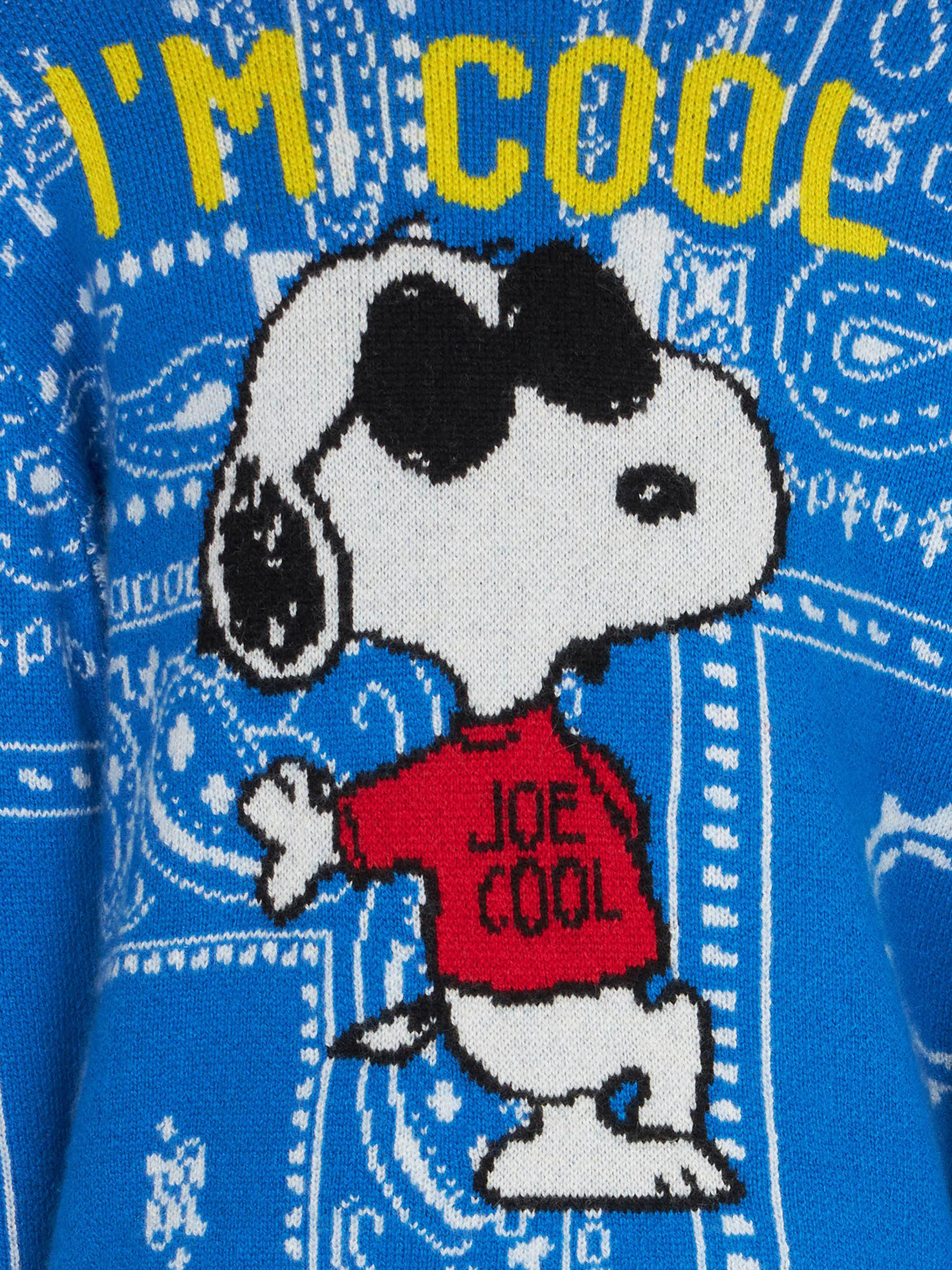 Boy Crewneck Sweater With Snoopy Print | Peanuts™ Special Edition Blue