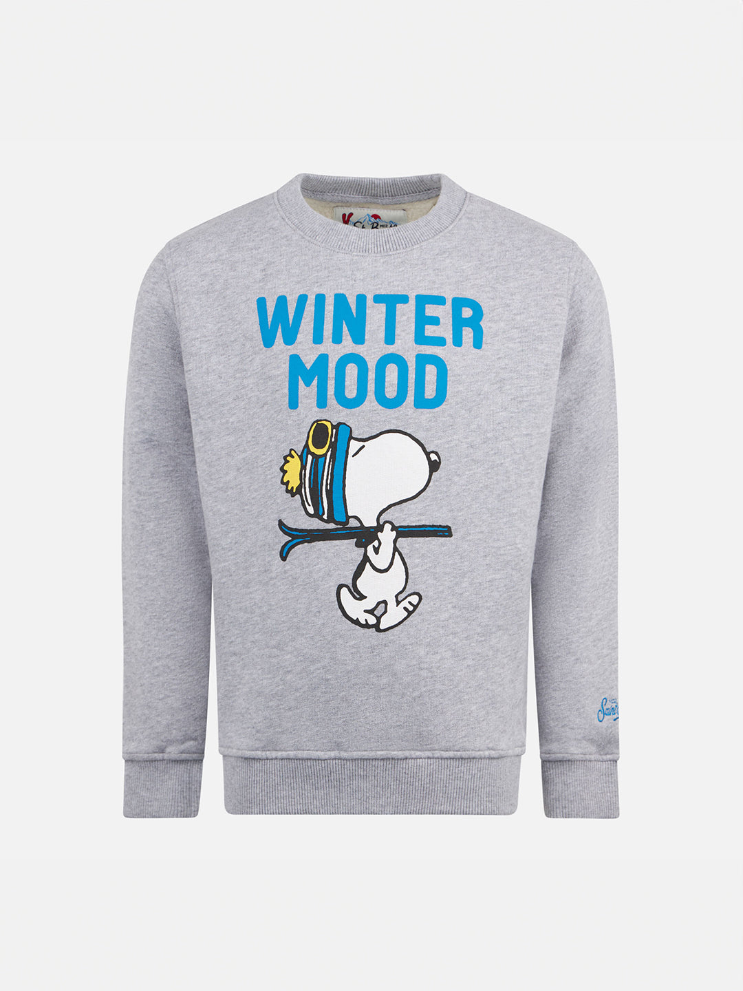 Boy Crewneck Grey Sweatshirt With Snoopy Print | Peanuts™ Special Edition