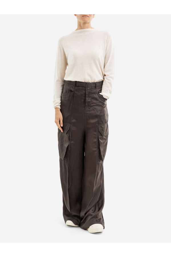 Rick Owens Technical fabric cargo pants in brown