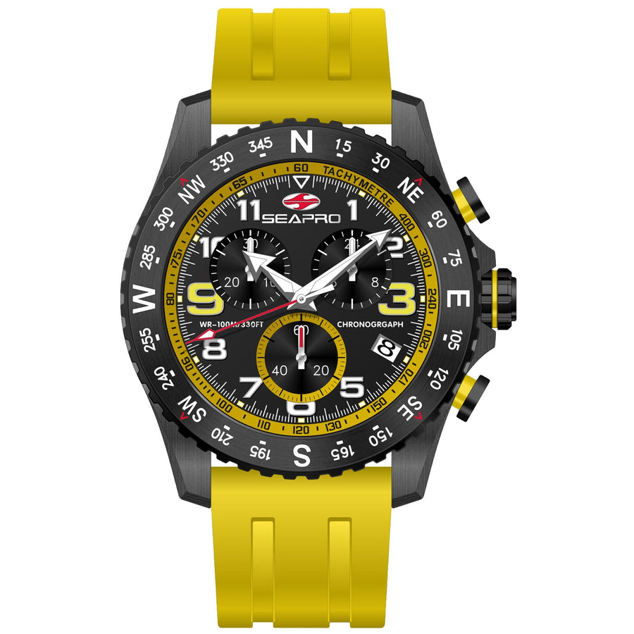 Seapro Mens Gallantry Black Watches