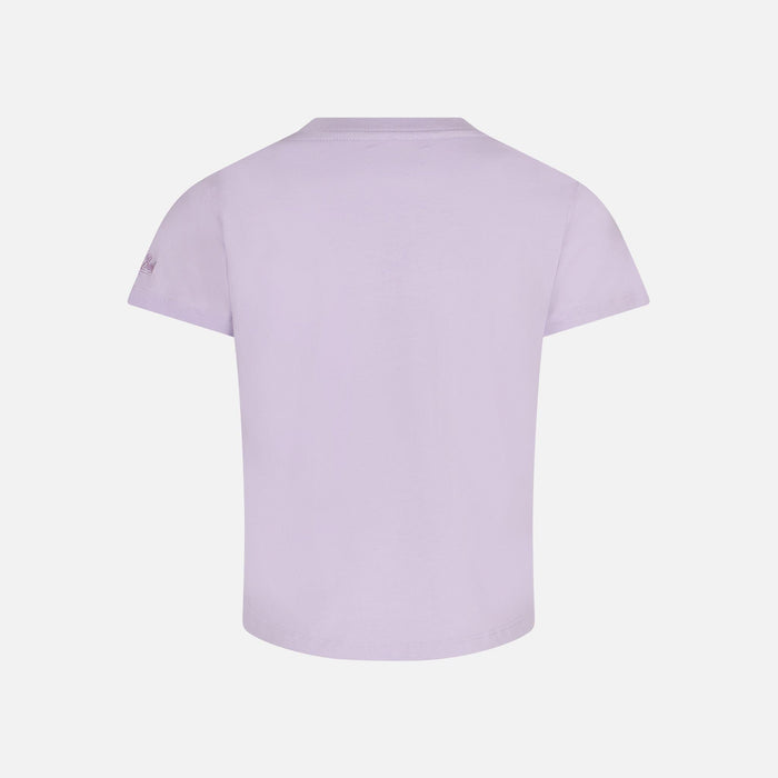 Girl T-Shirt With St. Barth Girls Club And Unicorns Print Pink