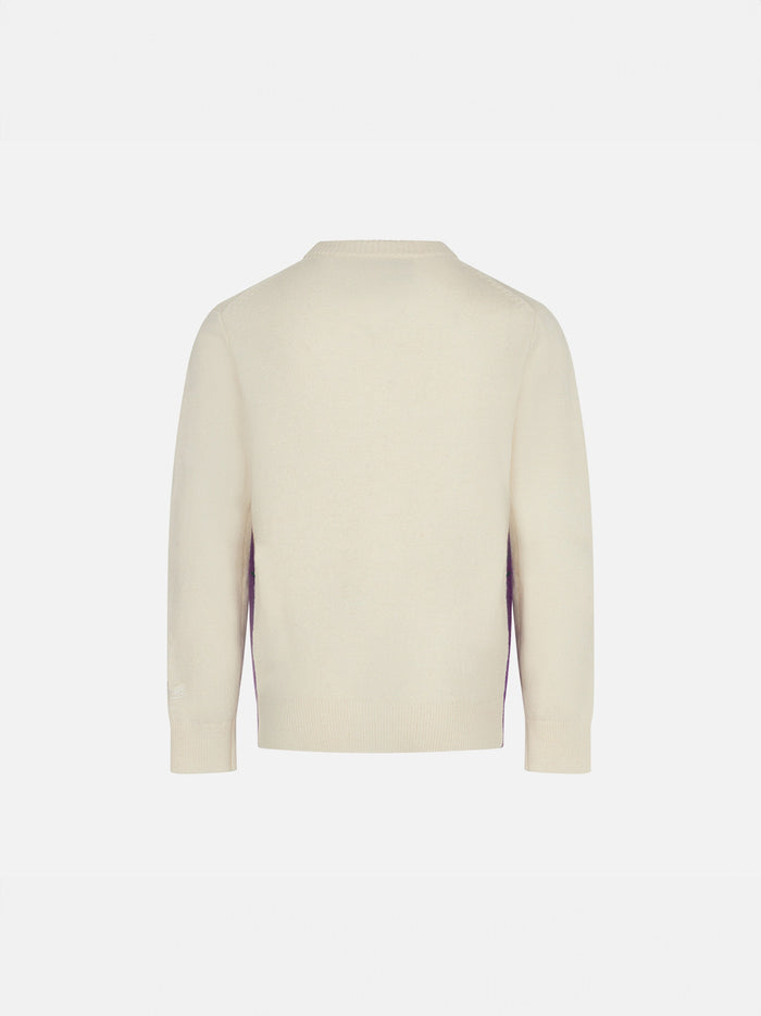 Girl Crewneck Sweater With St. Moritz Postcard
