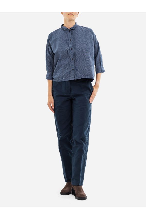 Bergfabel Technical cotton trousers in navy