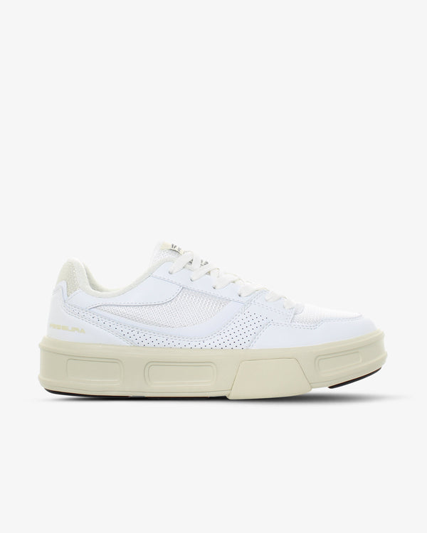 Fessura Italia Microfibre and mesh upper with rubber inserts sneaker in white